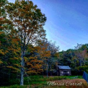 Tollhouse Cabin on Jack Mountain by Marcia Carroll.